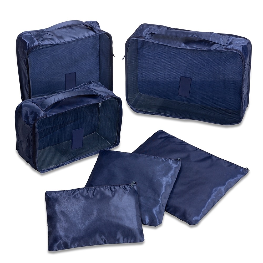 Kit Necessaire 6 Pecas AZUL 10389