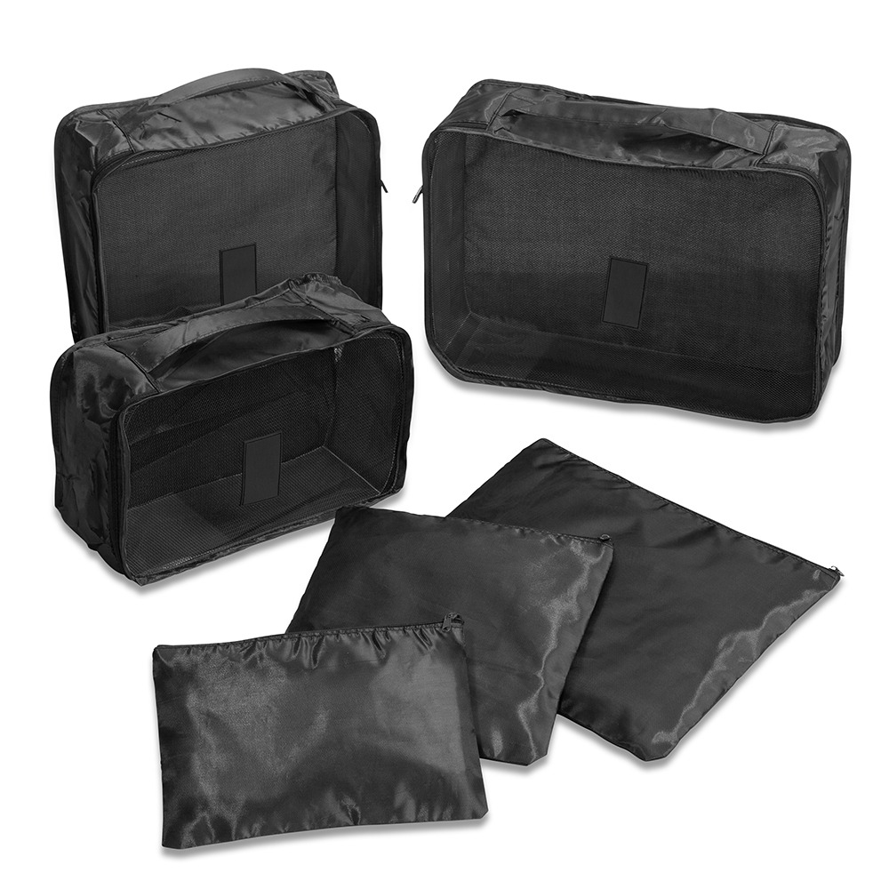 Kit Necessaire 6 Pecas PRETO 10390