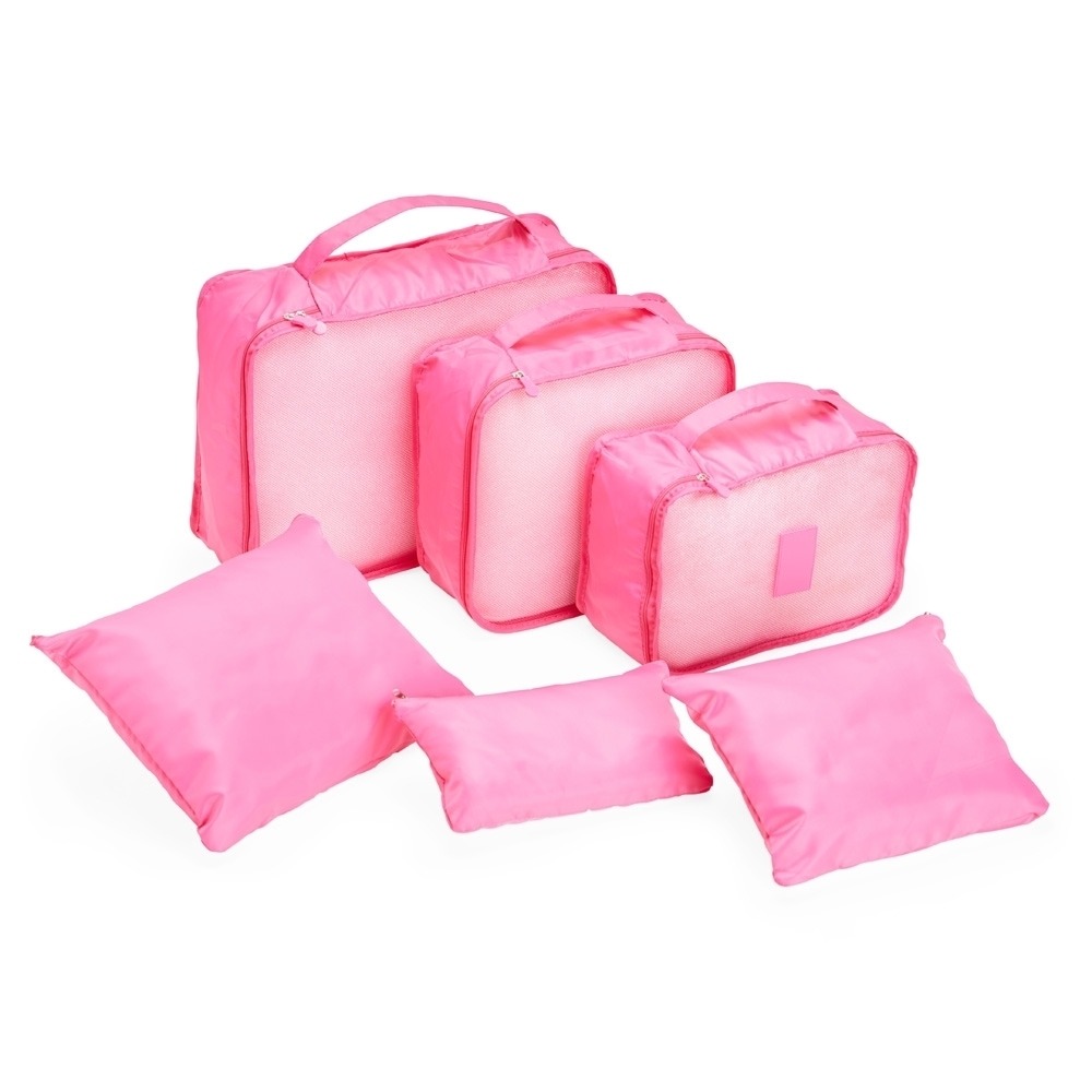 Kit Necessaires 6 Pecas PINK 23013