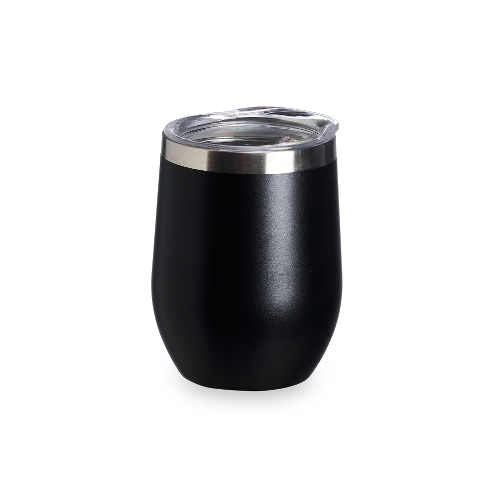Copo Inox Parede Dupla 320ml PRETO 14315