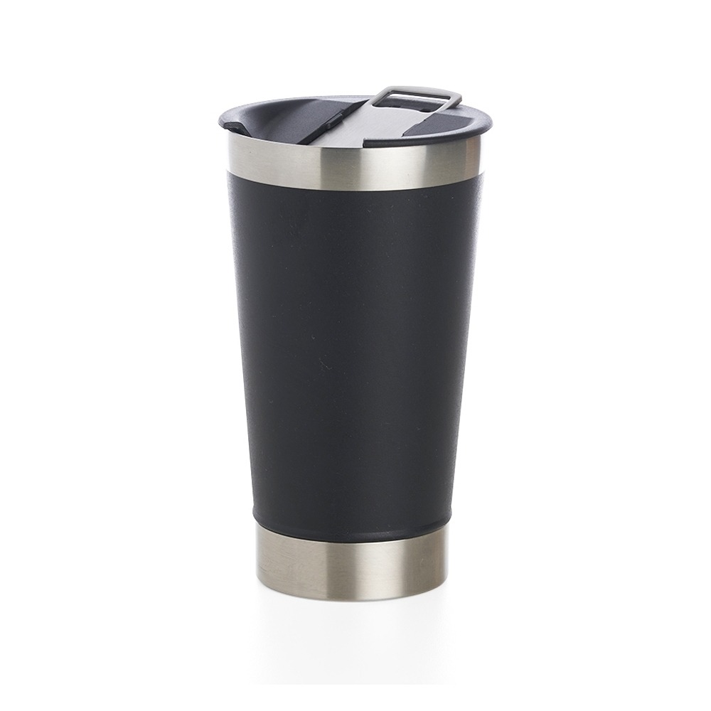 Copo Termico 500ml com Abridor PRETO 14068